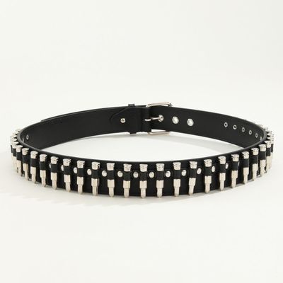 普通のスタイル 2-4cm 男性用ウェスタンパンクリベットベルト 滑らかなブックルパンツ装飾