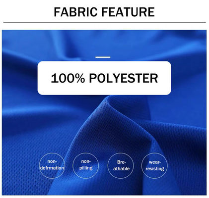 100%ポリエステル 男性用セット 透気 迅速 乾燥 ジャケット スタイルの夏用Tシャツ