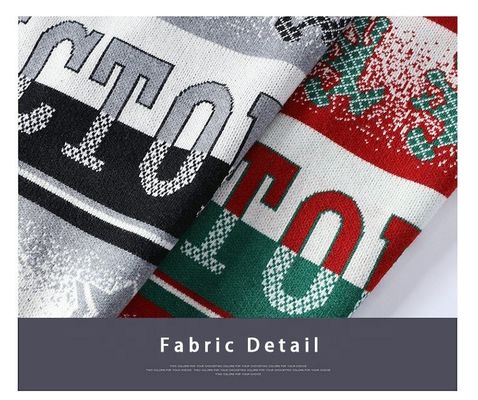 カスタムロゴ ジャックワード ニット 男性用セーター 冬の快適さのためにオーバーサイズカジュアルスタイル