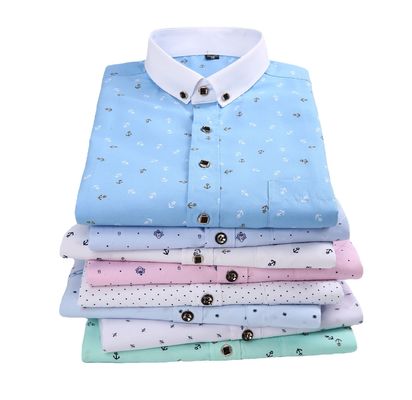 SOURCE カテゴリー 男性用 長袖 ハワイシャツ 青春用 花の印刷 大型 スポット商品