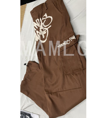 XMAMLON 軽量 ヴィンテージ スウェットパンツ オーダーメイド ロゴプリント付き 秋 男性パンツ