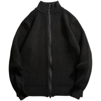 シッパーカーディガン 男性用 トートネック 100%ポリエステル ニットセーター