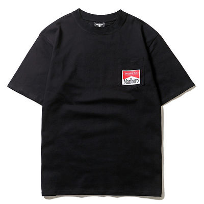 若者の人気 18-24歳向け 襟のないラトルスネーク プリントスケートボードTシャツ