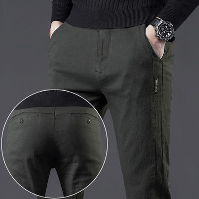 無 印刷 方法 男性 の 休憩 パンツ 柔らかい 綿 スーツ 男性 の 服 の パンツ