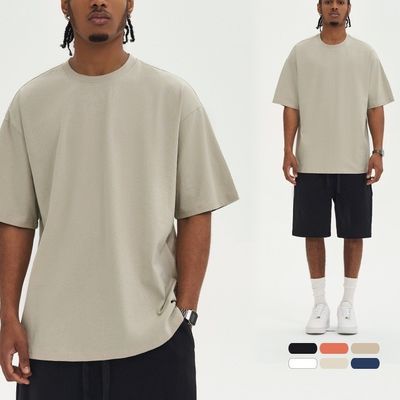 220G オーバーサイズ 100% コットン 男性シャツ ヴィンテージストリートウェア
