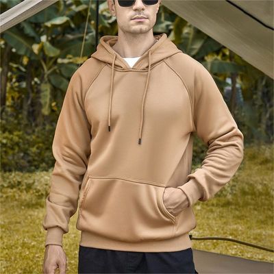 男性用プラスサイズ フード式スウェットシャツ 冬のストリートマン カスタムプリントの白毛