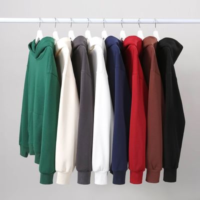 冬のシンプル フーディ 男性 フーディ 厚い 緊密な フールス 肩を落とす フーディ コットン XS-4XL 480g