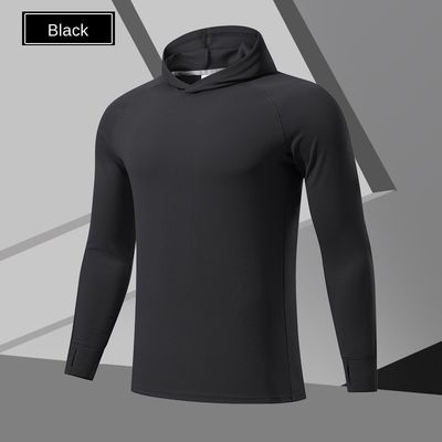 100%ポリエステル デジタルプリント ブラック フーディ 男性 フーディ カット フーディ スウェットスーツ