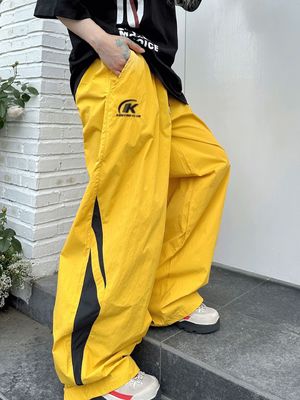 ヴィンテージ 装飾 95% ポリエステル トレーニングスーツ 女性 男性 夏季 スポーツウェア パンツ