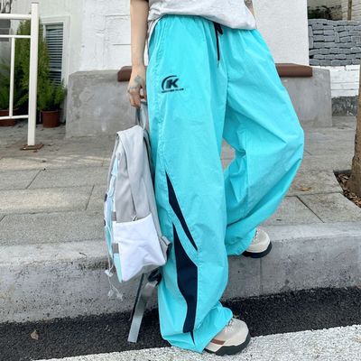 ヴィンテージ 装飾 95% ポリエステル トレーニングスーツ 女性 男性 夏季 スポーツウェア パンツ