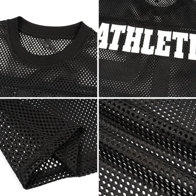 熱移転印刷 織物で 男性用スポーツ用服用 箱状網状シャツ