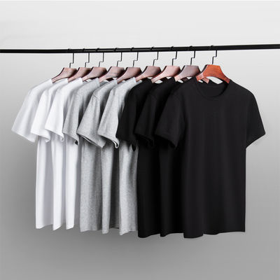 スポーツ シンプル Tシャツ 大量 メンズ O ネック Tシャツ 織物 編み物 180号