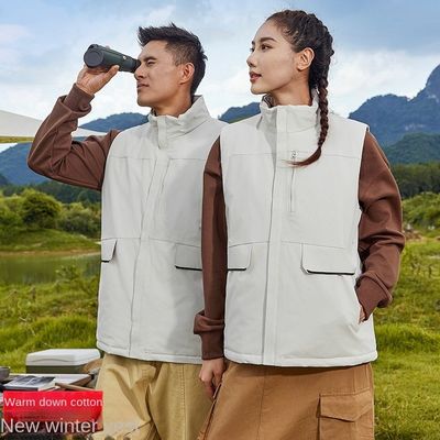 カスタム ロゴ 印刷 厚い ダウン 綿 ウェスト 休憩用 活動用 作業用 服