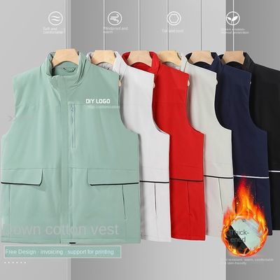 カスタム ロゴ 印刷 厚い ダウン 綿 ウェスト 休憩用 活動用 作業用 服