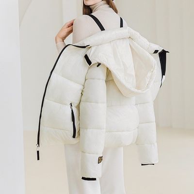 ユニセックス カジュアル プリント メカニシャン 冬服 軽量 羽毛パッパーコート