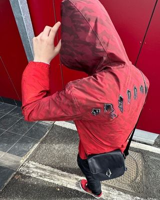 秋季 XMAMLON 刺身 ロゴ 風力 ストリートウェア ジャケット 男性 女性