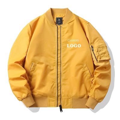 ファッショナブル ジッパープレート 男性用 MA1 フライト ボンバー ジャケット カスタム刺身