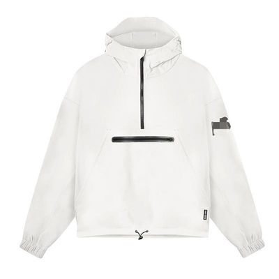 秋季 メンズ クォーター ザップ ウインドブレイカー ピンチング フード 防水 布